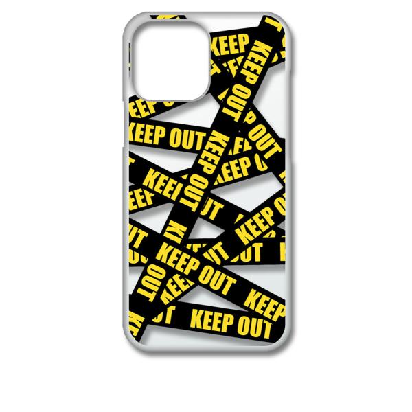 iPhone13 Pro Max ACtH13v}bNX NA n[hP[X KEEP OUT(ubN) ֎~ e[v X}z P[X X}[gtH