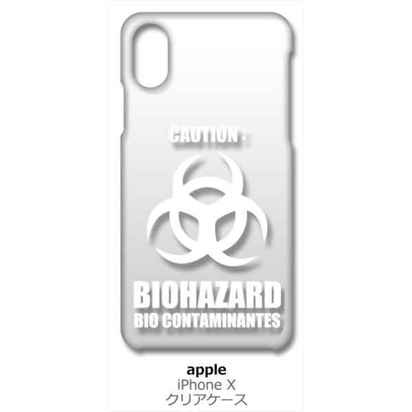 iPhone X / iPhone XS Apple �A�C�t�H�� �N���A �n�[�h�P�[�X �o�C�I�n�U�[�h BIOHAZARD ���S �i�z���C�g�j �J�o�[ �W���P�b�g �X�}�[�g�t�H�� �X�}�z�P�[�X