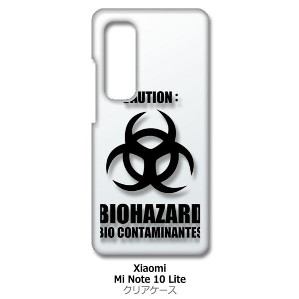 Mi Note 10 Lite Xiaomi �N���A �n�[�h�P�[�X �o�C�I�n�U�[�h BIOHAZARD ���S �X�}�z �P�[�X �X�}�[�g�t�H�� �J�o�[ �J�X