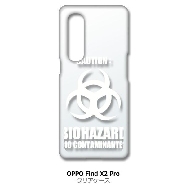 Find X2 Pro OPPO OPG01 �N���A �n�[�h�P�[�X �o�C�I�n�U�[�h BIOHAZARD ���S �i�z���C�g�j �J�o�[ �W���P�b�g �X�}�[�g�t�H�� �X�}�z�P�[�X