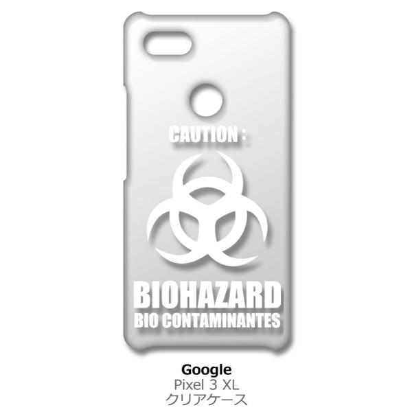 Pixel3XL Google Pixel 3 XL �s�N�Z�� �N���A �n�[�h�P�[�X �o�C�I�n�U�[�h BIOHAZARD ���S �i�z���C�g�j �J�o�[ �W���P�b�g �X�}�[�g�t�H�� �X�}�z�P�[�X