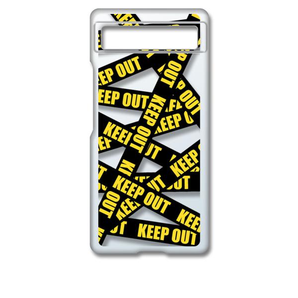Google Pixel 6a sNZ6aNA n[hP[X KEEP OUT(ubN) ֎~ e[v X}z P[X X}[gtH