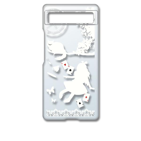 Google Pixel 6a sNZ6aNA n[hP[X Alice in wonderland(zCg) AX L gv ACtH n[h