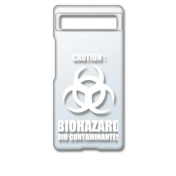 Google Pixel 6a �s�N�Z��6a�N���A �n�[�h�P�[�X �o�C�I�n�U�[�h BIOHAZARD ���S �i�z���C�g�j �J�o�[ �W���P�b�g �X�}�[