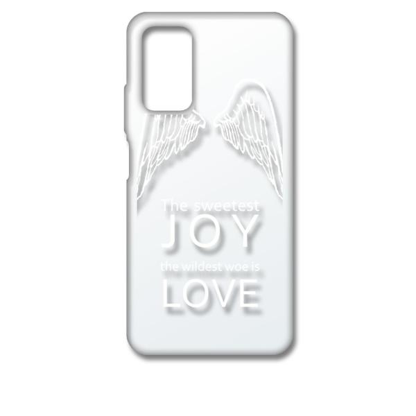 Redmi 9T �N���A �n�[�h�P�[�X JOY LOVE �H ���S �i�z���C�g�j �J�o�[ �W���P�b�g �X�}�[�g�t�H�� �X�}