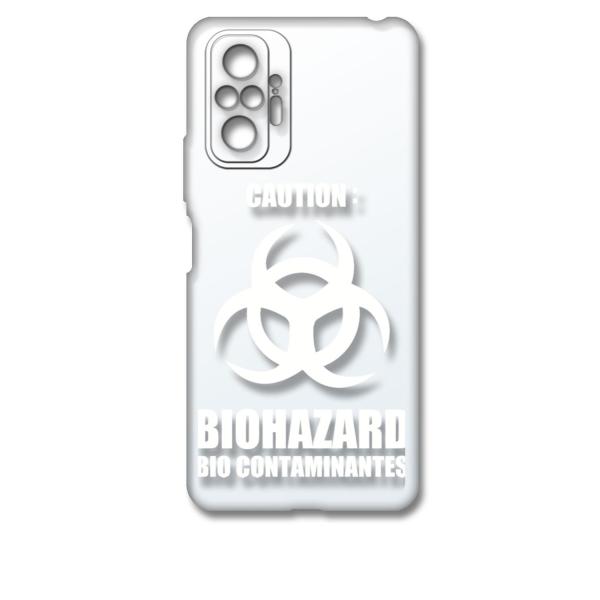 Xiaomi Redmi Note 10 Pro �N���A �n�[�h�P�[�X �o�C�I�n�U�[�h BIOHAZARD ���S �i�z���C�g�j �J�o�[ �W���P�b�g �X�}�[