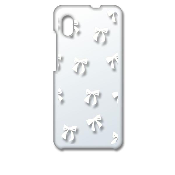 Galaxy A21 SC-42A SCV49 ギャラクシーA21 クリア ハードケース リボン