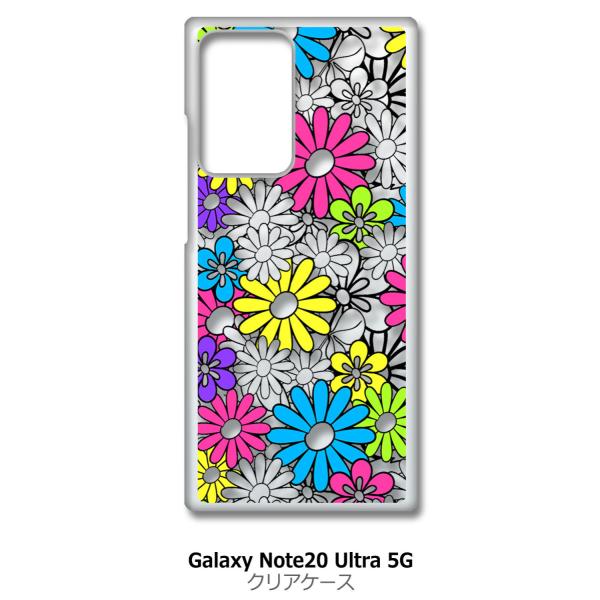 Galaxy Note20 Ultra 5G SC-53A SCG06 �N���A �n�[�h�P�[�X �ԕ��A�E�g���C��(�u���b�N/�}���`) �t�����[ �J���t�� �X�}�z �P�[�X �X�}