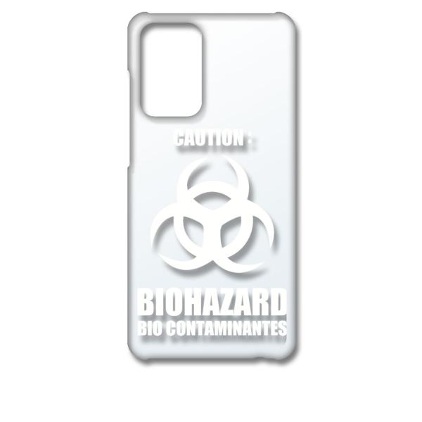 Galaxy A52 5G �N���A �n�[�h�P�[�X �o�C�I�n�U�[�h BIOHAZARD ���S �i�z���C�g�j �J�o�[ �W���P�b�g �X�}�[