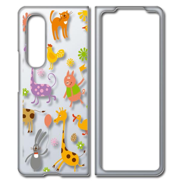 Galaxy Z Fold3 5G SC-55B SCG11 MNV[ NA n[hP[X Aj} ԕ |bv X}z P[X X}[gtH Jo[ JX^