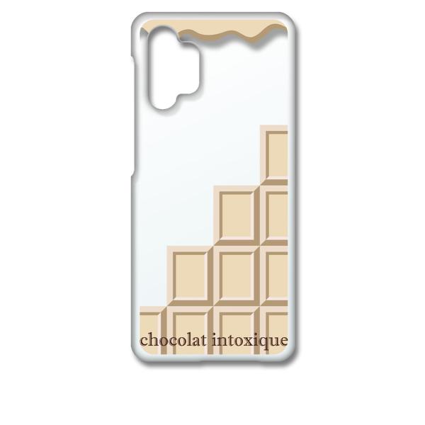 Galaxy A32 5G SCG08 �N���A �n�[�h�P�[�X �z���C�g�`���R���[�g �X�C�[�c �X�}�z �P�[�X �X�}�[�g�t�H�� �J�o�[