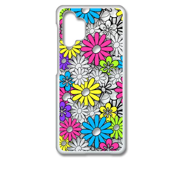 Galaxy A32 5G SCG08 �N���A �n�[�h�P�[�X �ԕ��A�E�g���C��(�u���b�N/�}���`) �t�����[ �J���t�� �X�}�z �P�[�X