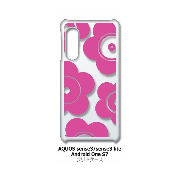 AQUOS sense3/sense3 lite/AndroidOneS7 SH-02M SHV45 �N���A �n�[�h�P�[�X t026-�s���N �ԕ� �}�����b�R�� �X�}�z �P�[�X �X�}�[�g�t�H�� �J�o�[ �J�X