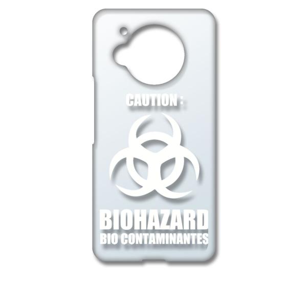 AQUOS R7 SH-52C �A�N�I�X �N���A �n�[�h�P�[�X �o�C�I�n�U�[�h BIOHAZARD ���S �i�z���C�g�j �J�o�[ �W���P�b�g �X�}�[