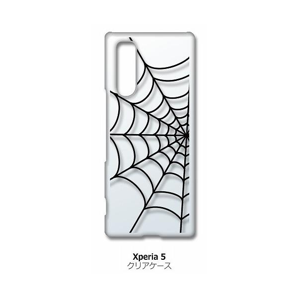 Xperia5 SO-01M SOV41 �N���A �n�[�h�P�[�X �X�p�C�_�[ �w偂̑� �N�� �u���b�N �X�}�z �P�[�X �X�}�[�g�t�H�� �J�o�[