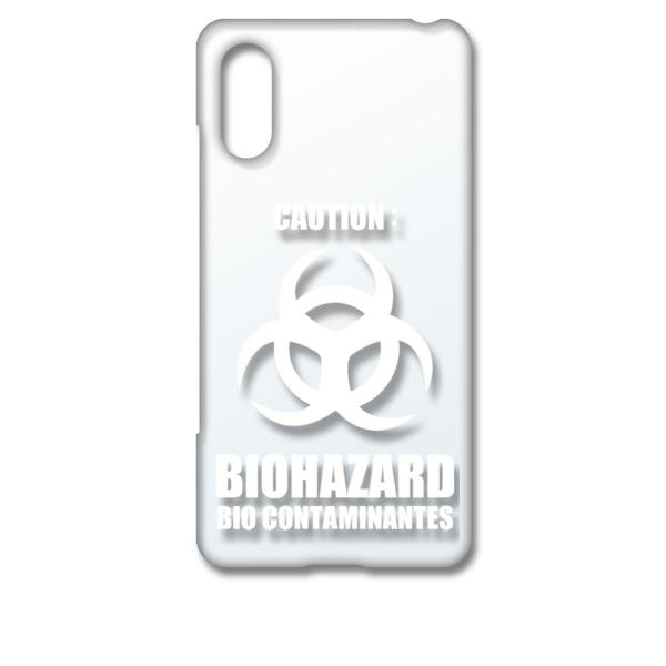 Xperia Ace II SO-41B �N���A �n�[�h�P�[�X �o�C�I�n�U�[�h BIOHAZARD ���S �i�z���C�g�j �J�o�[ �W���P�b�g �X�}�[
