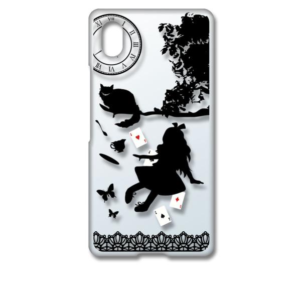 Xperia Ace III SO-53C SOG08 GNX؃A G[X3 NA n[hP[X Alice in wonderland(ubN) AX L gv X}z P[X X}
