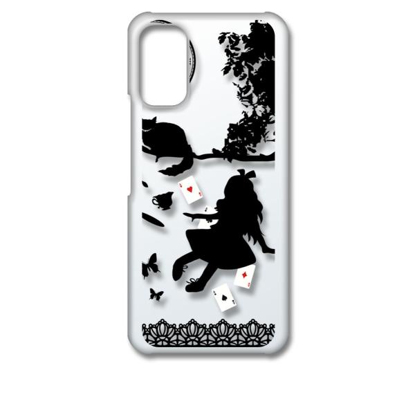 Redmi Note 10 JE XIG02 VI~ NA n[hP[X Alice in wonderland(ubN) AX L gv X}z P[X X}