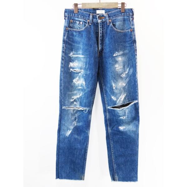 SALE!!   Cote Mer (コートメール) Seven Colors別注 Remake Denim Pants (デニム) ダメージ/29インチ