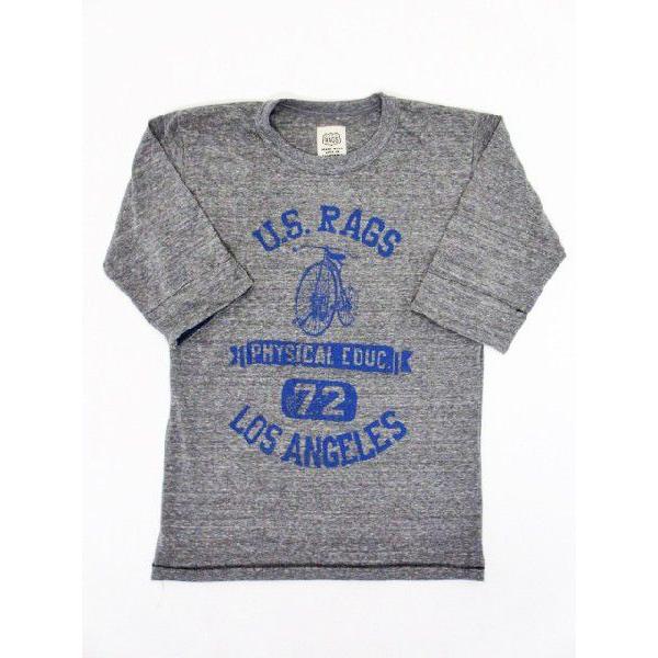 US RAGS (ユーエスラグス) 1/2Tee (５部丈Tシャツ) BICYCLE