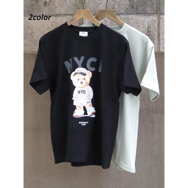 45%OFF SALE!! GOTHAM NYC (ゴッサム エヌワイシー)  S/S TEE (Tシャツ) GN1053 / BLACK / SMOKEY GREEN