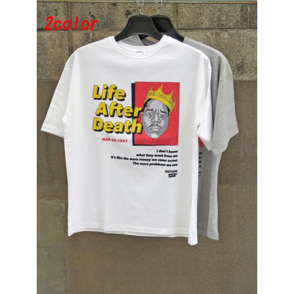 SALE!!  40%OFF OVER!! [ 2color ] GOTHAM NYC (ゴッサム エヌワイシー)  [ LIFEAFTER-BTS ] S/S TEE (Tシャツ) GN894 / WHITE (ホワイト) / GREY (グレー)