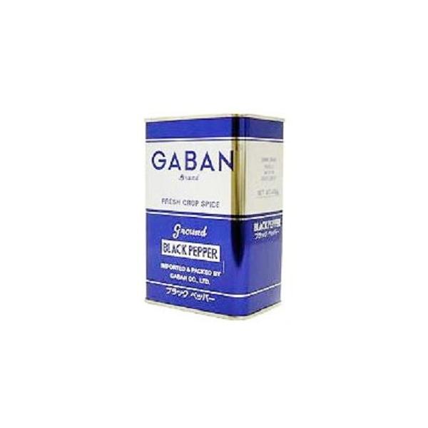 GABAN（ギャバン）　ブラックペッパー　420ｇ　角缶　グラウンド