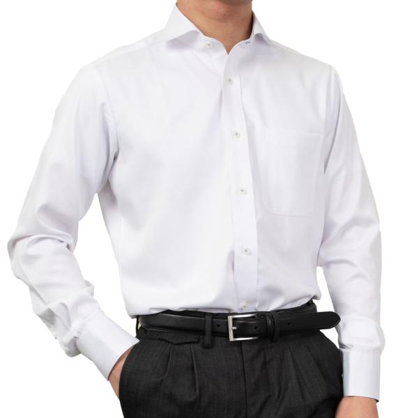 SHIRT HOUSE 形態安定 メンズ 長袖 シャツ Yシャツ カッタウェイ