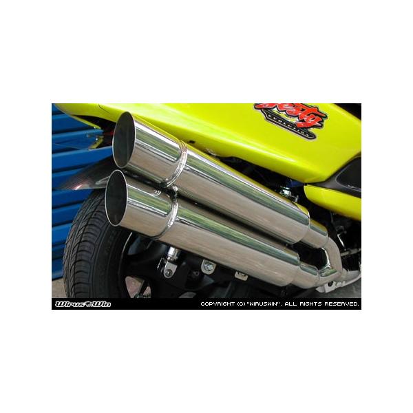 WirusWin マジェスティ125用 スタイリッシュツイン マフラー ポッパー