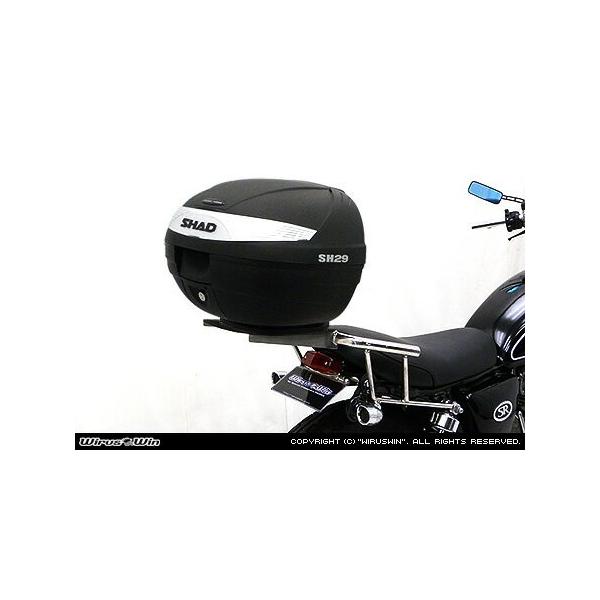 WirusWin SR400・500 SHAD製リアボックス付きタンデムバー