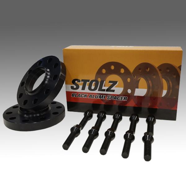 STOLZ 鍛造 ホイールスペーサー 15mm×2枚 MINI用 ハブ付 専用ボルト10