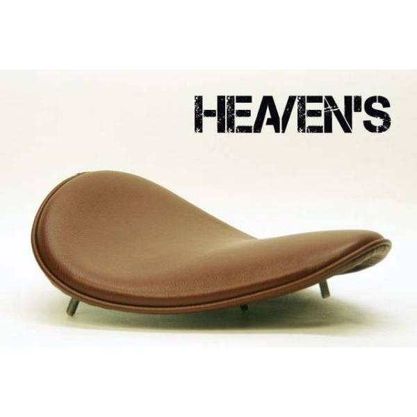 HEAVEN'S ソロシート　& ピリオンシート　ドラッグスター　ブラウン　汎用 HEAVEN'S ソロシート（スーパーフラット）スムース ブラウン