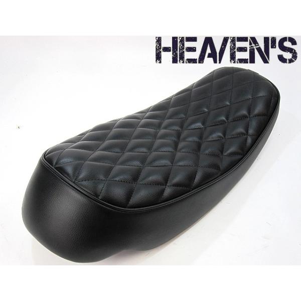 ヘブンズ　SR400　SR500　キャニオンシート【新品】ダイヤ　ブラック HEAVEN'S SR400・SR500（キャブ車用） キャニオンシート ダイヤ