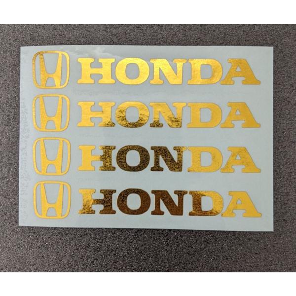 HONDAゴールドステッカー4枚セット