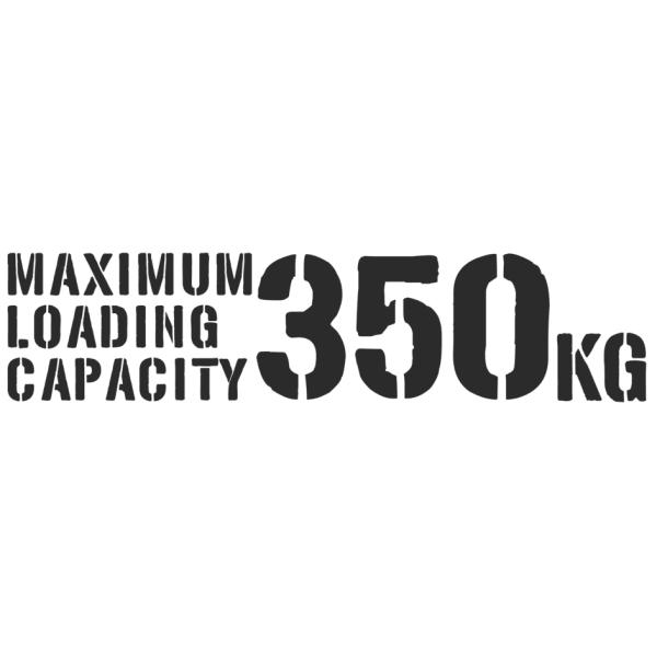 最大積載量350KGアーミースタイル