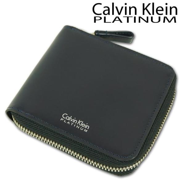 カルバンクラインプラティナム Calvin Klein Platinum 牛革 ラウンドファスナー 二つ折り財布 ネイビー 紺 サンプル品 メンズ Buyee Buyee Japanese Proxy Service Buy From Japan Bot Online