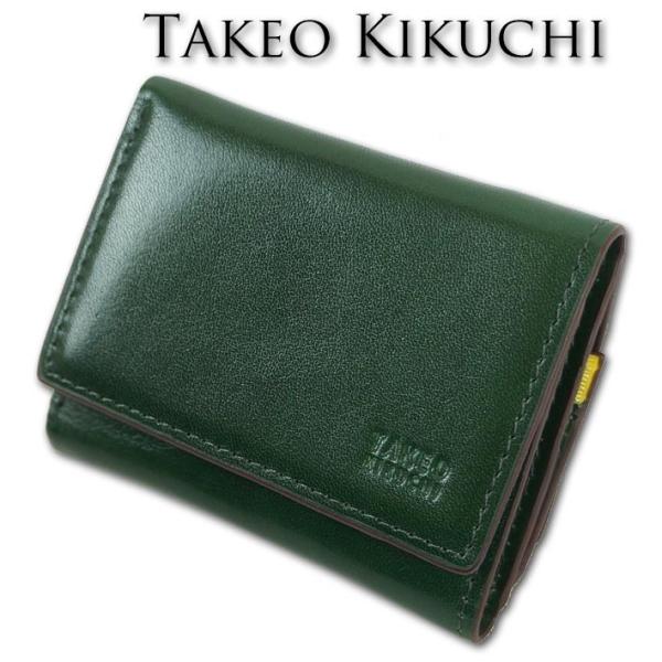 タケオキクチ Takeo Kikuchi 牛革 ベラルーシ カーフレザー 三つ折り財布 ミニ財布 メンズ グリーン系 Buyee Buyee Jasa Perwakilan Pembelian Barang Online Di Jepang