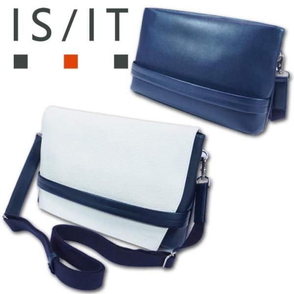 IS/IT 19800円 新品 カスタ 2WAY ショルダーバッグ　ネイビー IS/IT イズイット 2WAY 4パターン ショルダーバッグ ネイビー