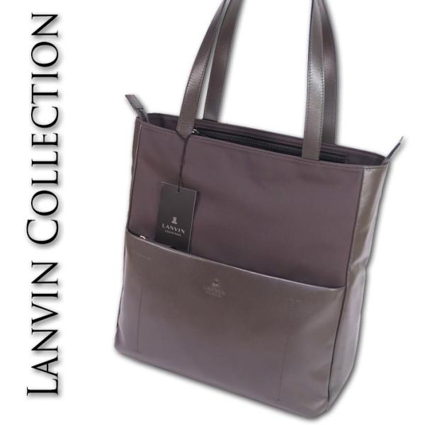 LANVIN ブラックレザートートバッグ　ランバン　ビジネス　A4 ランバンオンブルー LANVIN en Bleu バッグ ビジネスバッグ