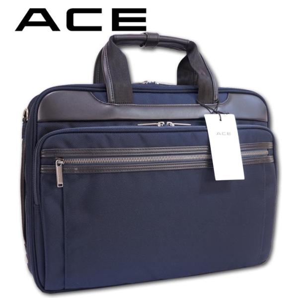 ace. GENE LABEL エース ACE 牛革／ナイロン ビジネスバッグ メンズ