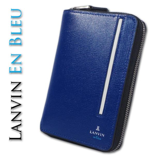 LANVIN en Bleu ランバンオンブルー 牛革 セミ長財布 セイバー