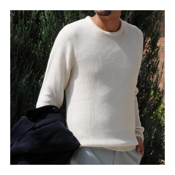 ニット メンズ 秋 冬 セーター ホワイト ネイビー ブルー 白 紺 青 M L Xl 2l Ll 3l 大きいサイズ ウール クルーネック Sacro サークロ Hk エイチケー Buyee Buyee 日本の通販商品 オークションの代理入札 代理購入