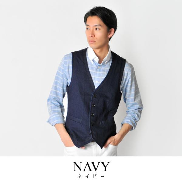 ベスト ジレ メンズ デニムベスト 3ピース 大きいサイズまで揃う3l