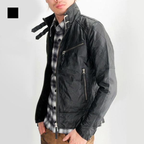 本革 レザージャケット EVOLUTION レザージャケット メンズ 本革 ワイン ブラウン ブラック 黒