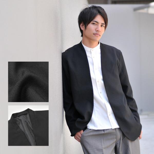 Evolution エボリューション ジャケット メンズ ロングジャケット 春秋冬 ノーカラー スーツ生地 ブラック 黒 M L Xl Ll 2l Buyee Buyee Japanese Proxy Service Buy From Japan Bot Online