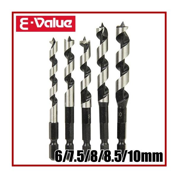 E-Value ドリルビット 木工用インパクトドリルセット EDSW-5