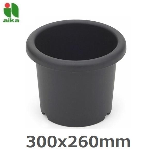菊鉢 9号 ブラック プランター 丸型 プラスチック 鉢 植木鉢 屋外