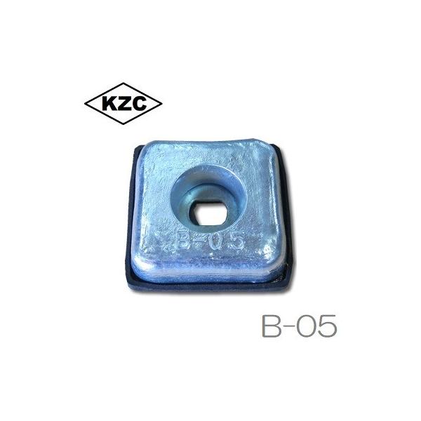 【送料無料】KZC 亜鉛板 B-0.5　6枚セット■仕様■・メーカー：九州ジンク・入り数：6枚セット・サイズ [厚さ×幅×長さ(mm)]：20×70×75・重量：0.55・芯金：2.3t×60mm　芯金2枚・ボルト（mm）　径：M12　穴径...