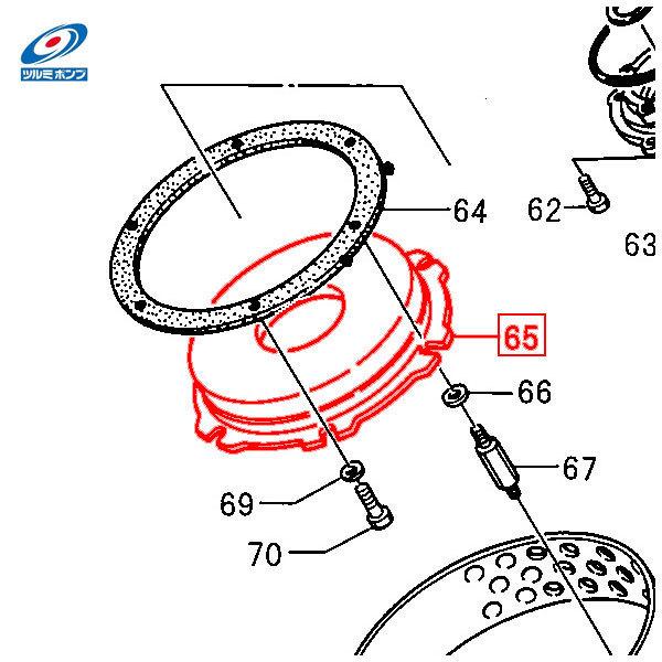 ツルミポンプ ポンプ用 サクションカバー KRS2-B3 鶴見ポンプ 部品
