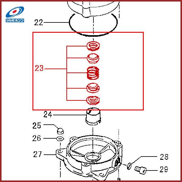 鶴見ポンプ　部品 楽天市場】ツルミポンプ ポンプ用 サクションカバー 50B4.4 鶴見